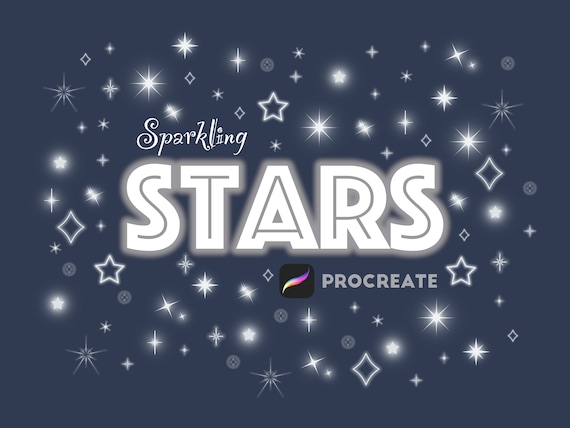 Procreate Brushes. Sparkling Stars Brushset. Star Procreate Stamps. Procreate Doodle Brushset. Glowing Stars Brushset. Digital Download