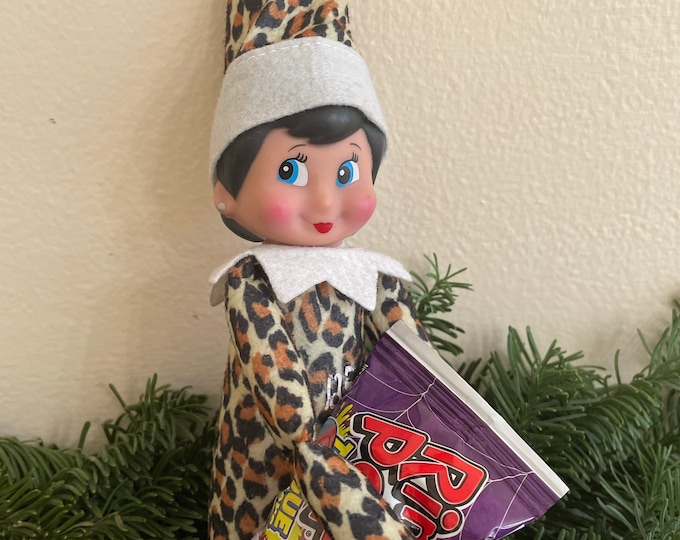 Cheetah Leopard Elf Girl. READY TO SHIP Etsy