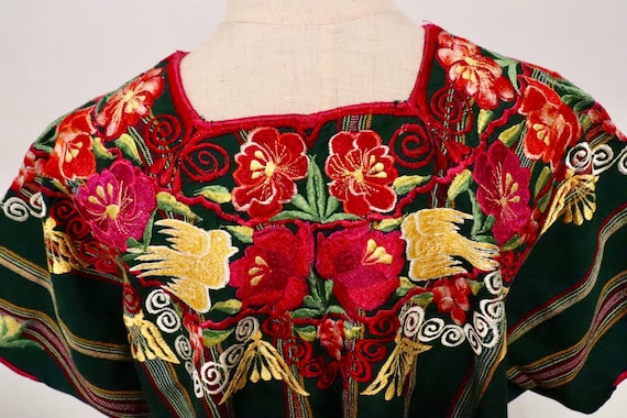70s Embroidered Poncho | 1970s vintage clothing 70