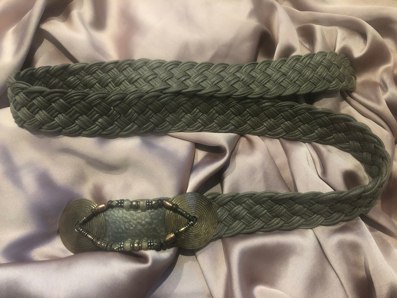 Handmade c vintage beaded belt 1980s Bohemian Belt