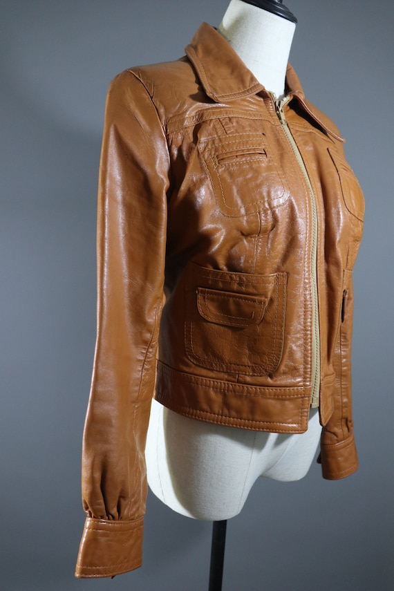 SALE | 1970s Brown Leather Jacket | funky jacket h