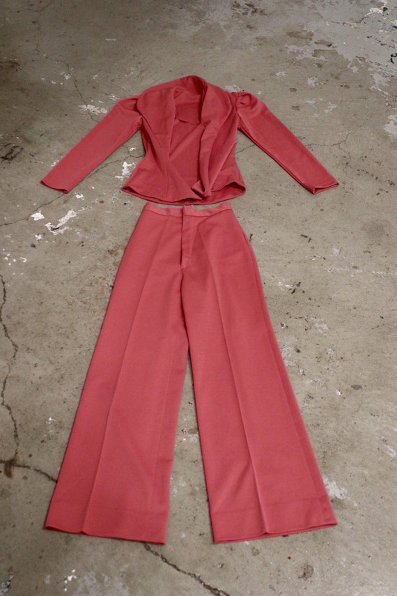 THE PLAGUE SALE | Midcentury Rose Pant Suit | vint