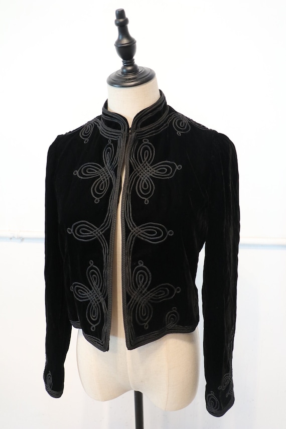 Designer Gloria Sachs 80s Velvet Blazer | 1980s bl