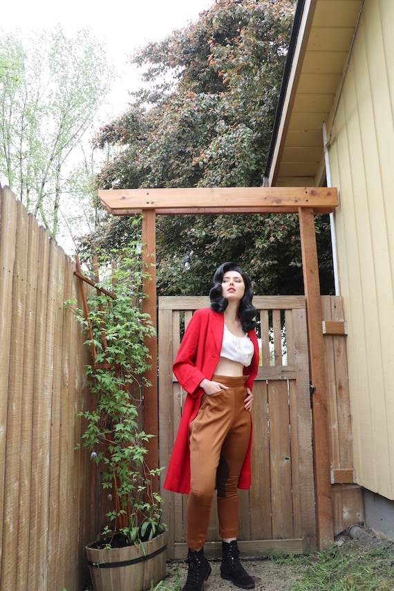 SALE | Rare c. 1950s Beatnik Leather Pants | 50s p