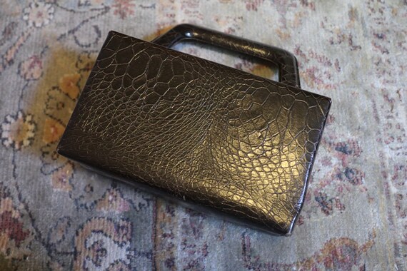 Snakeskin Doctors Bag | 70s snakeskin bag doctors