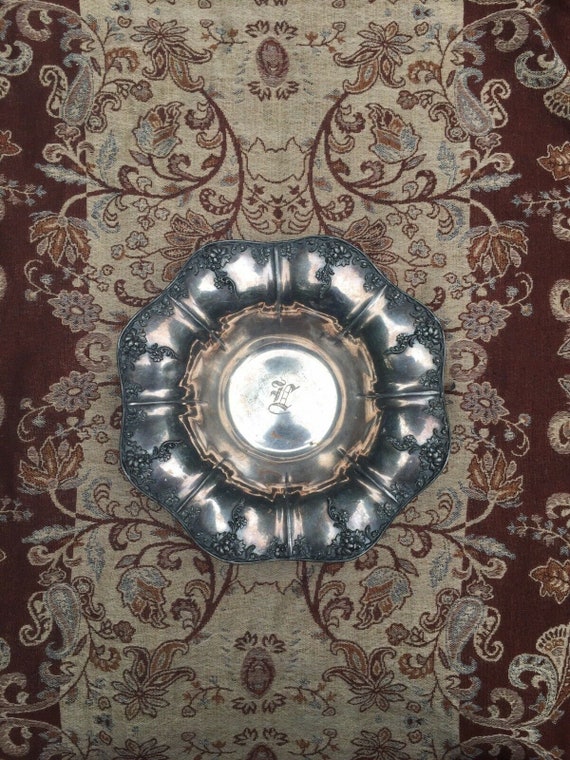 Antique Victorian Silver Dish c. 1880s | victorian