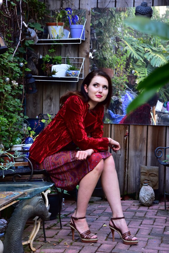 SALE | Hugo Buscati | velvet blazer | 1980s velvet