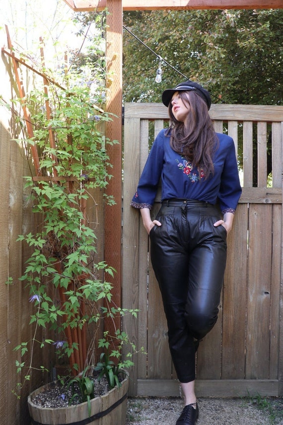 80s leather pants