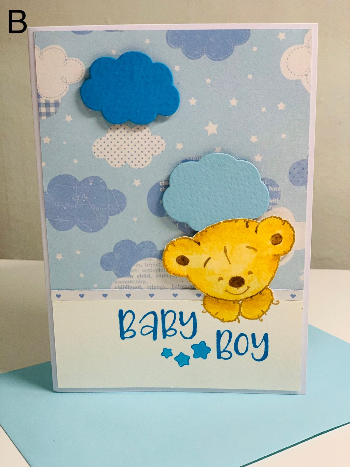 Baby Boy Card Baby Card Its a Boy Gift Baby Shower Card Etsy