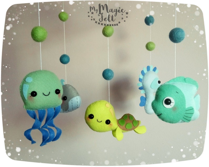 Crib mobile ocean Baby mobile sea Baby mobiles Baby boy Etsy