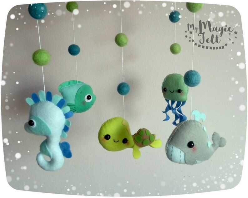 Crib mobile ocean Baby mobile sea Baby mobiles Baby boy Etsy