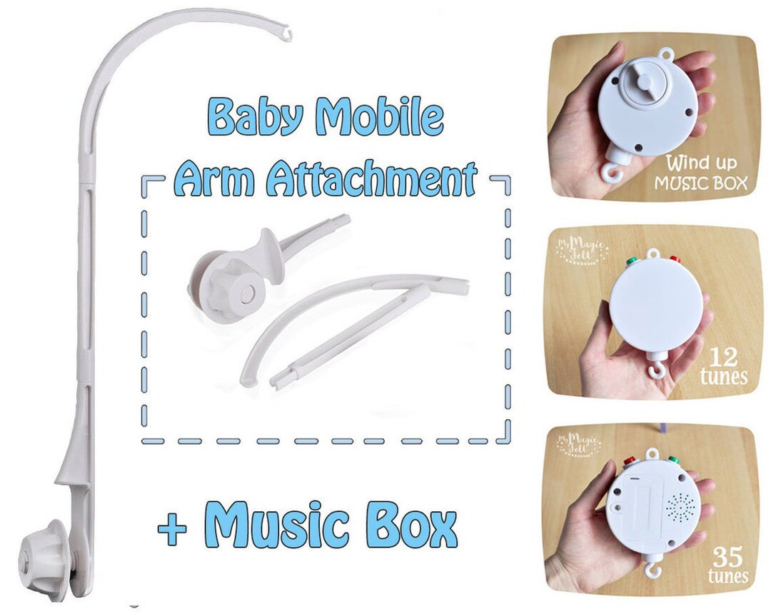 Baby Mobile Arm Attachment Crib Addon DIY Crib Mobile Hanging Baby