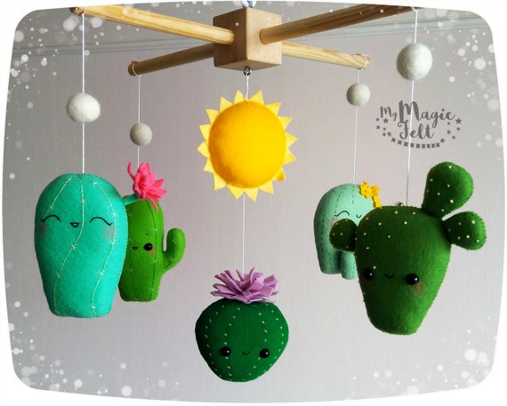 cactus baby mobile