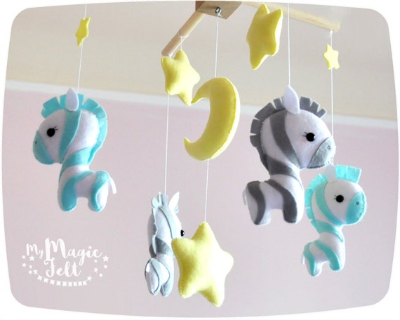 Crib Mobile Zebra Baby Mobile Safari Nursery Decor Zebra And Etsy