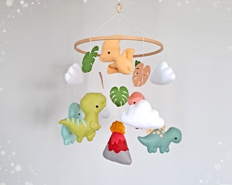 Dinosaur baby mobile, Dinosaur mobile, Dino nursery mobile, Baby crib mobile dino, Baby mobile boy, Baby mobile neutral