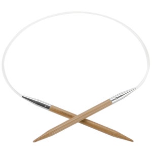 Agujas circulares de bambú de 16 pulgadas de largo / ChiaoGoo / Tejer en redondo / Bambú moso / Sombreros, mangas, cuellos y más...