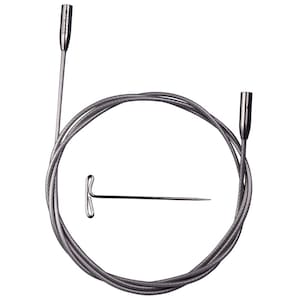 SWIV360 Silver Interchangeable Cables | ChiaoGoo | Premium Knitting Tools