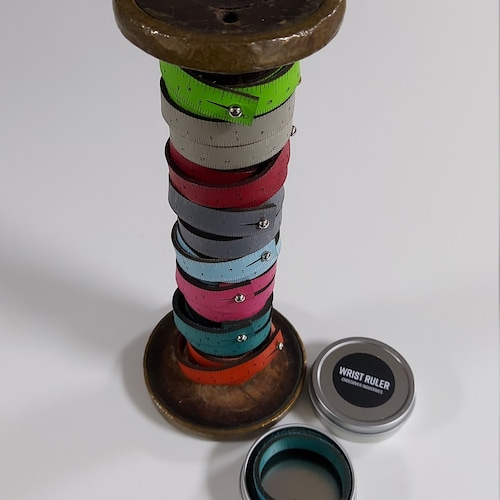 WRIST RULER Leather Cuff Wrap Bracelet Sewing Knitting Etsy