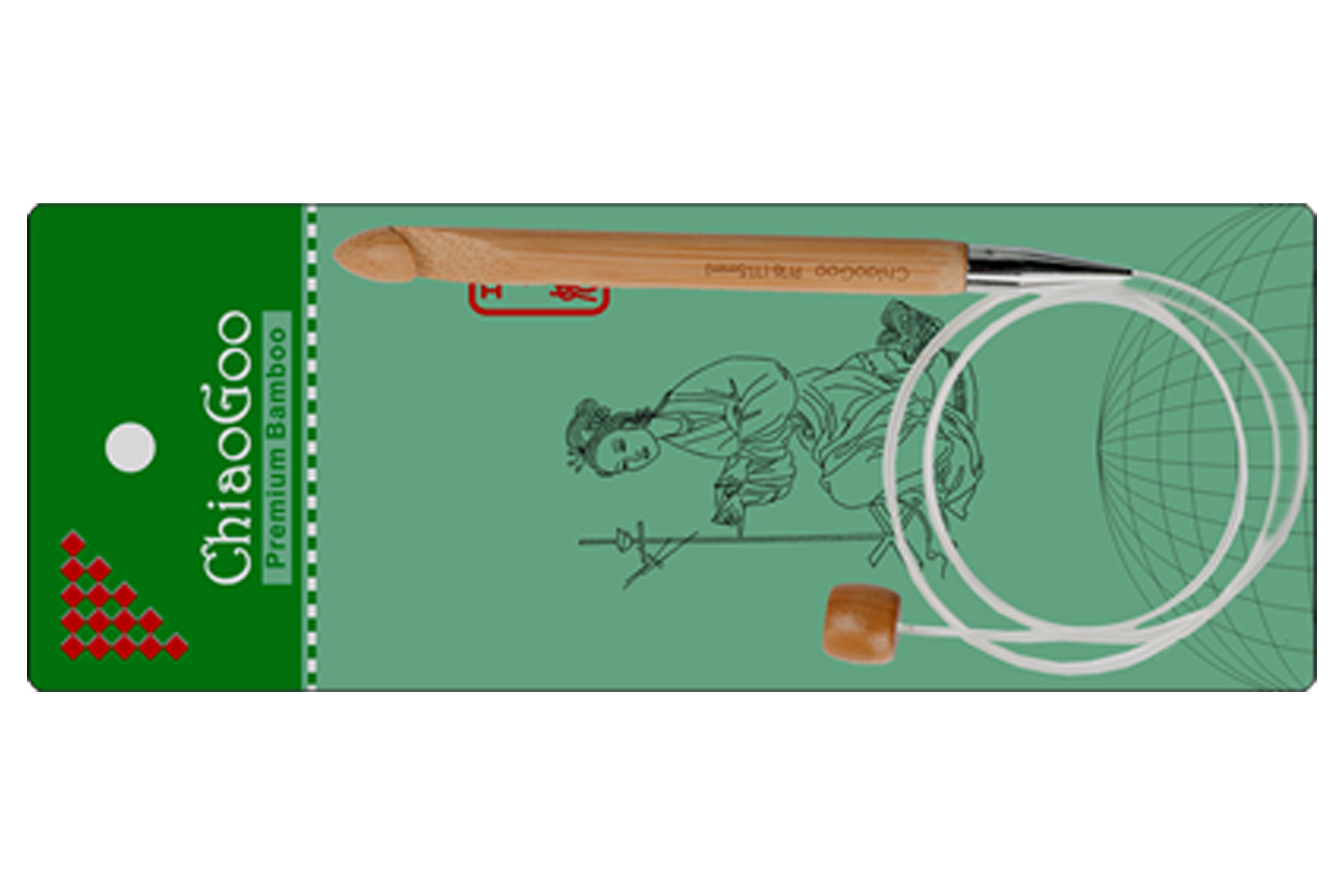 Chiaogoo Bamboo Tunisian Crochet Hook 32in Flexible Cable Etsy