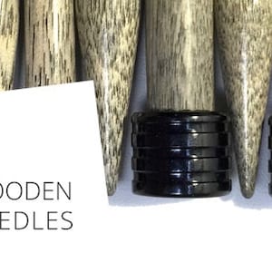 Lykke 14in long Straight Knitting Needles | Driftwood | 2.75mm to 12mm | US2 to US17 | Birch Wood | Flex | Kind To Hands