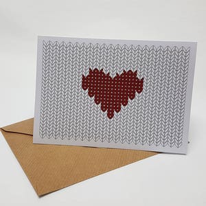 Valentine/Love Card für Knitter