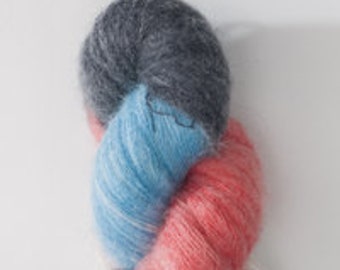Top 50 - space dyed superfine kid mohair 100g skeins