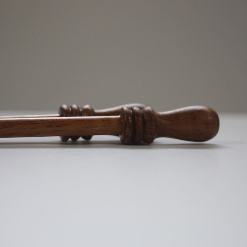 16in 40cm long Knitting Needles East Indian Walnut Etsy