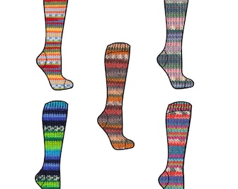 Adriafil Calzasocks KnitCol zelfpatronerend sokkengaren – Italiaanse dunne wol – 100 g 459 yards