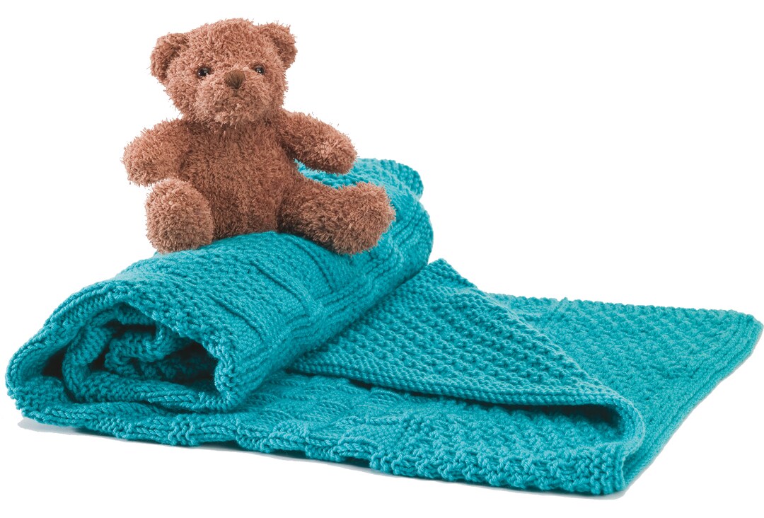 Knit Purl Baby Blanket Knitting Pattern - Etsy