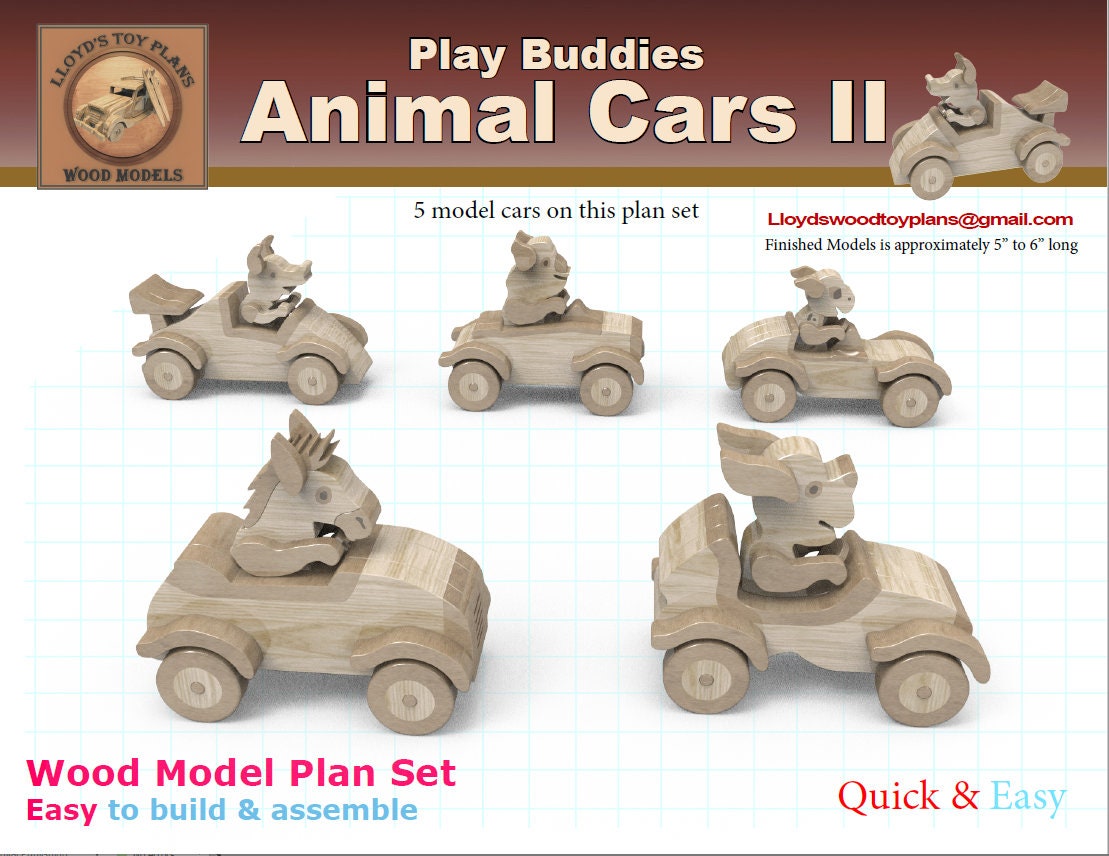 Animals Cars II Etsy UK