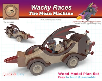 Bandai 2000 HG Wacky Races Set 6 Gashapon Figure Hanna Barbera Dastardly Muttley for sale online 
