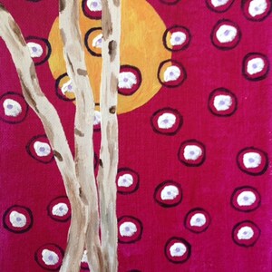 Pintura original &quot;Aspen in Winter&quot;