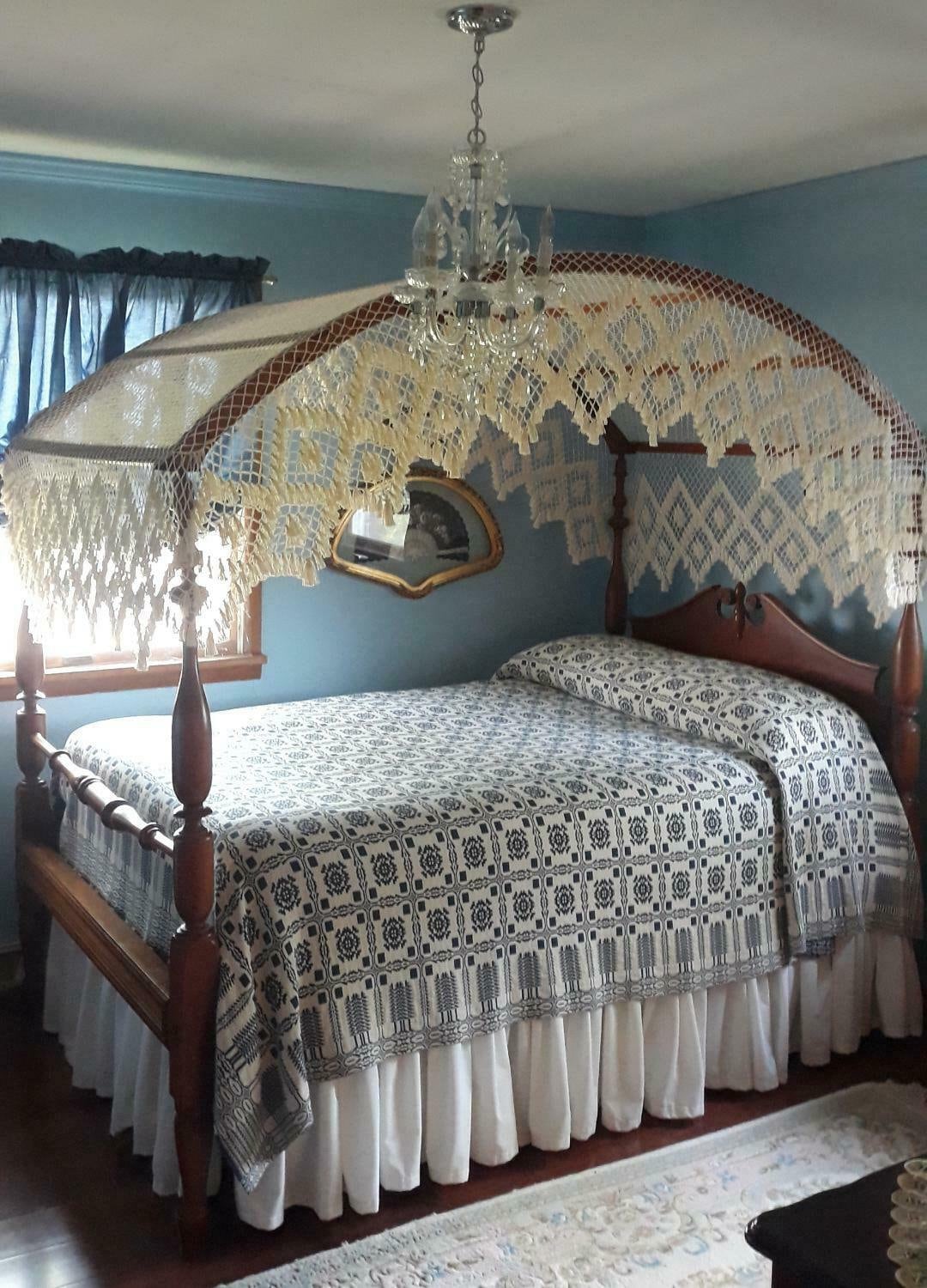 Arched canopy bed frame best sale