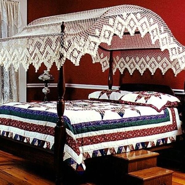 Crochet Canopy Bed Etsy