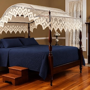 Bed Canopy USA Made Hand Tied Bedding Co. Single Diamond Design