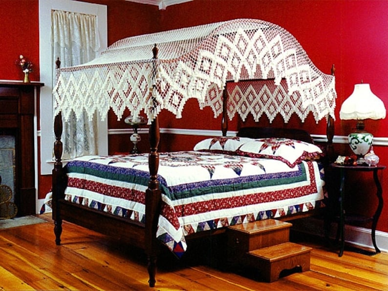 Canopy Bed Top Handmade Queen Double Diamond Bed Canopy Etsy
