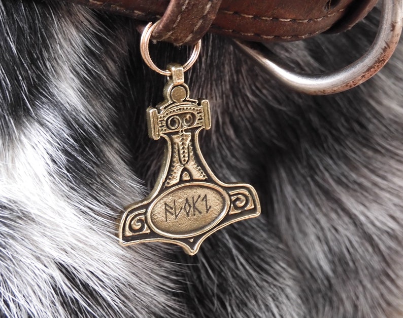 PET Engraved ID Tag Mjolnir the Hammer of Thor. You Can Etsy