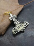 Mjolnir, Thor's Hammer l ID Tag for pets.  You can personalize this tag adding your pet's name! product logo