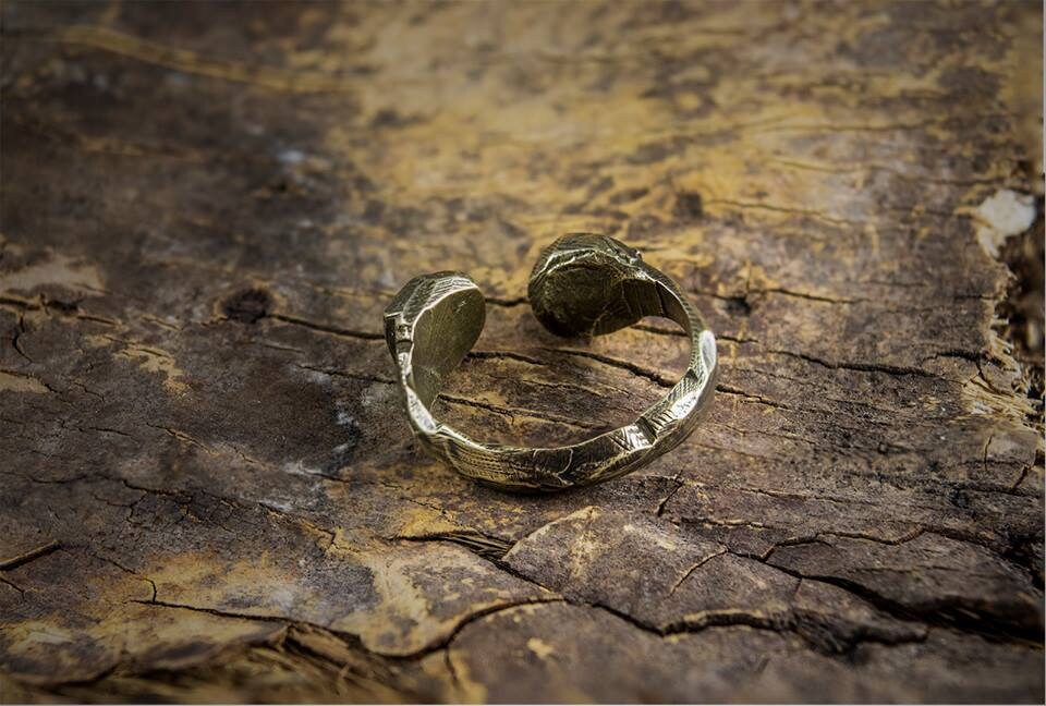 Viking Ring With Protection Magic RUNES Algiz and Sigel - Etsy