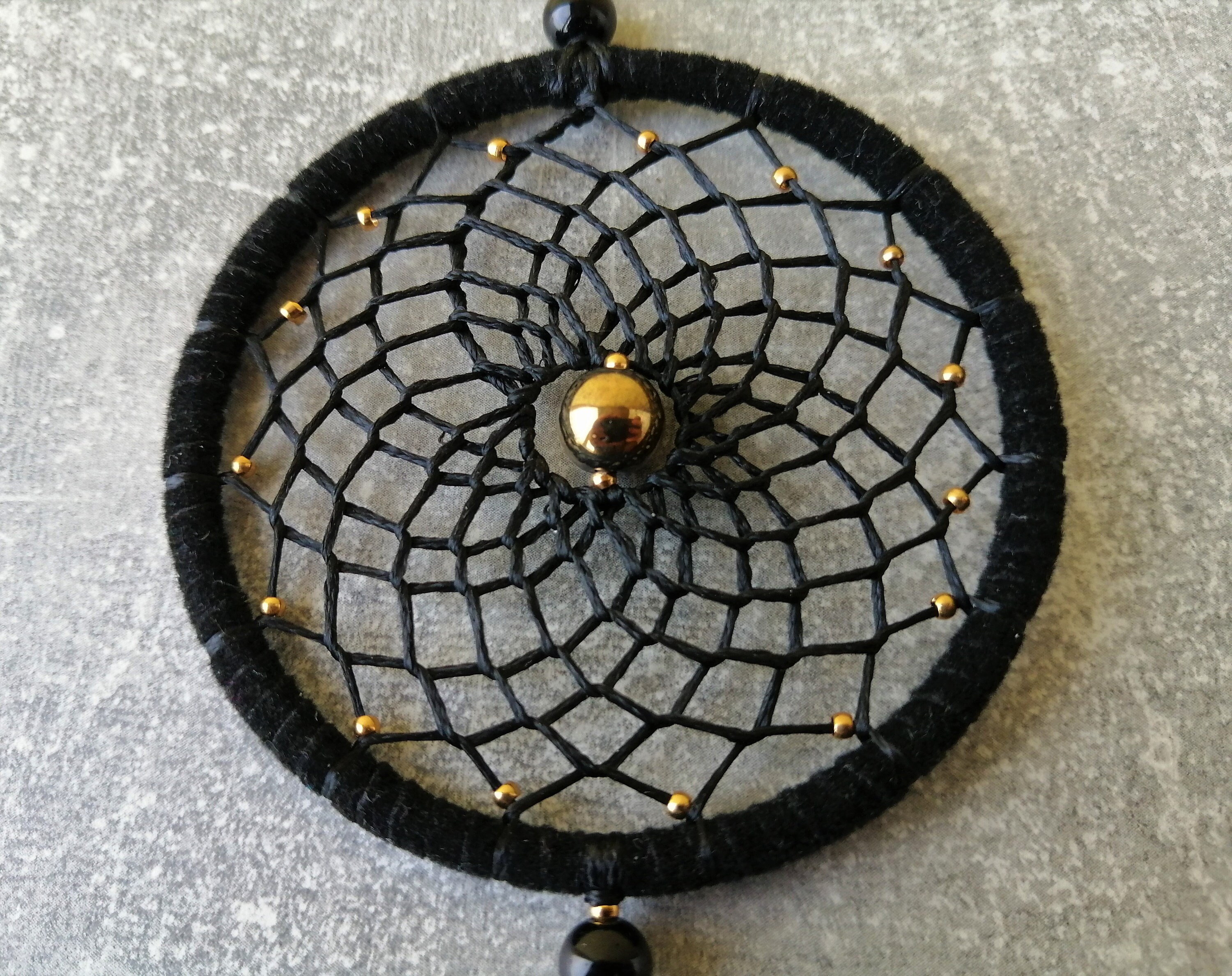 Negro sueño catcher retrovisor espejo encanto coche decoración | Etsy