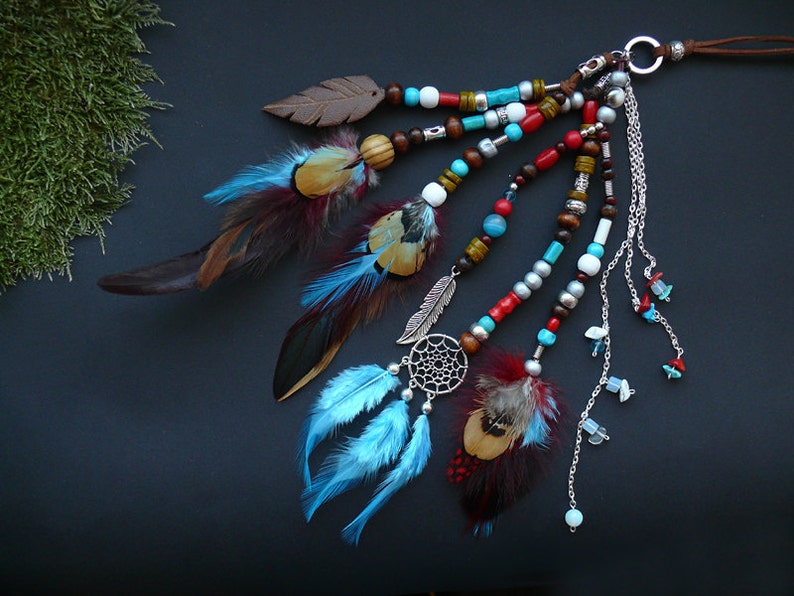 Car mirror dreamcatcher charm rear view mirror hanging dangle Etsy