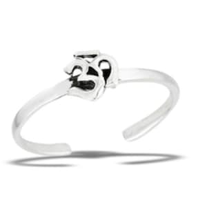 Tiny Om Toe Ring 925 Sterling Silver image 1