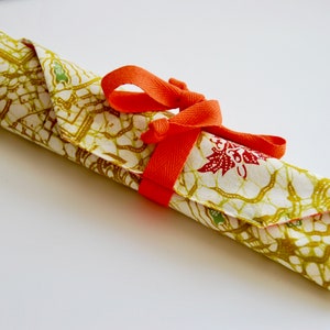 No waste cutlery wrap: Javanese batik