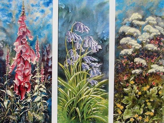 Foxgloves, Bluebells and Wilflowers. Flower, Wildlife, Woodland and Seascape Originals and signed prints.
