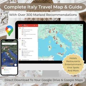 Complete Italy Travel Map & Guide | Google Map | My Maps