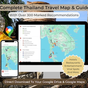 Complete Thailand Travel Map & Guide | Google Map | My Maps