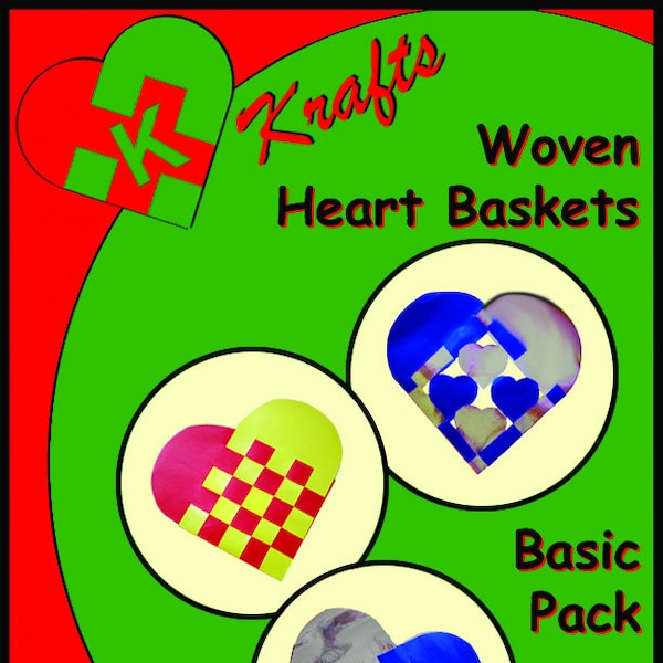 Scandinavian / Danish / Swedish Woven Christmas Heart Basket Kit