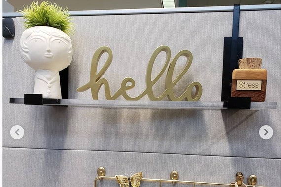 Modern Glam Chic Cubicle Decor Modern Office Decor Rose Gold Etsy