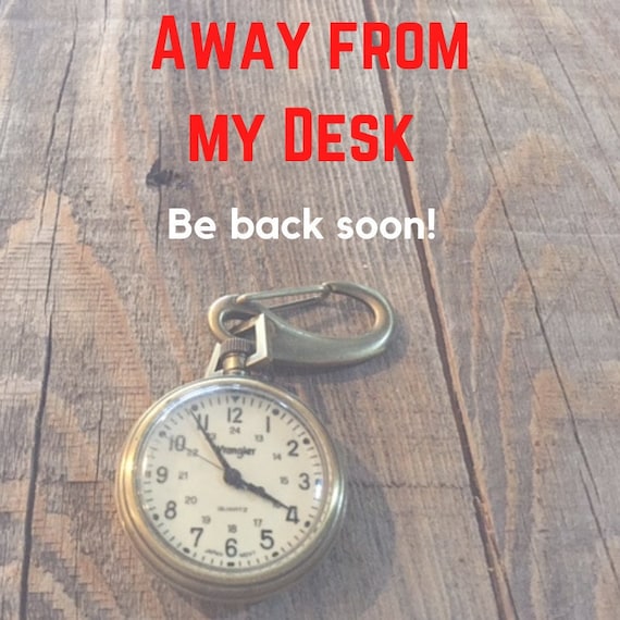 Be Back Soon Sign Will Return Desk Sign Be Back In 5 Minutes Etsy
