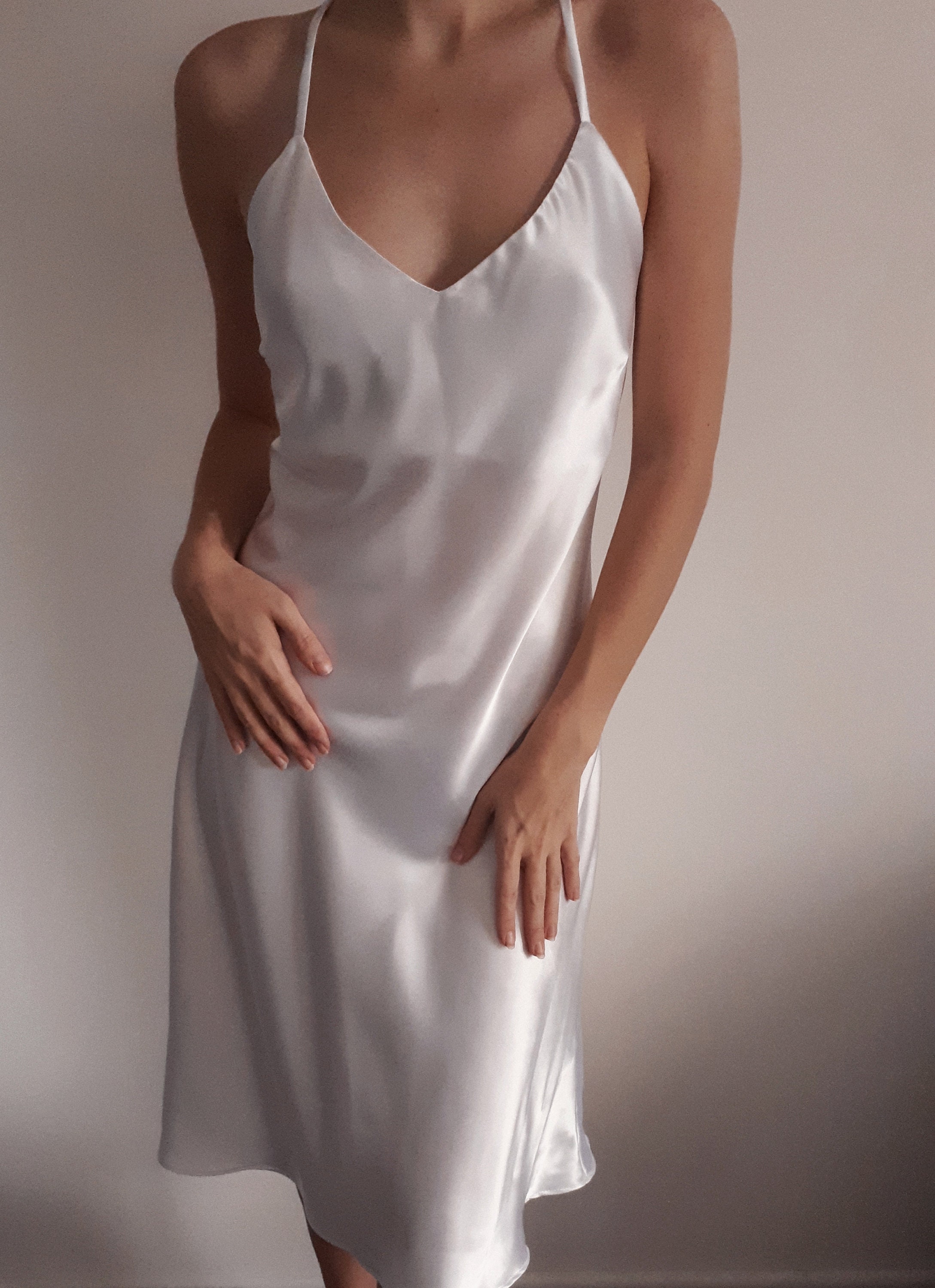 boudoir slip dress